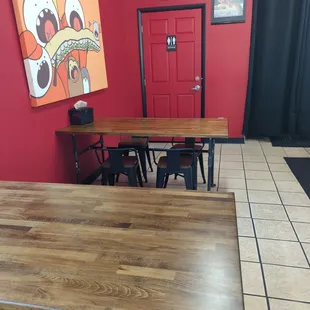 Seating and bathroom