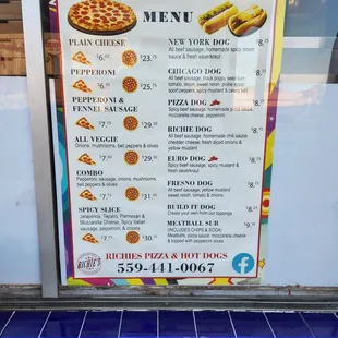menu, tacos