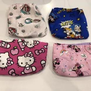 a variety of hello kitty underwear