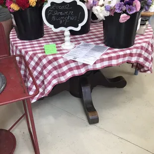 Fresh flowers sold here