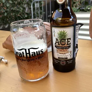 Beers stout ipa and pineapple