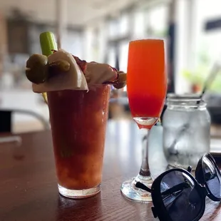 Bloody Mary and Mimosa