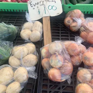 Everything bagged $1