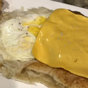 Sausage Patty Fried Egg &amp; Cheese Croissant