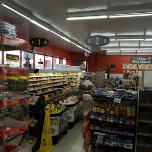 a woman in a grocery store