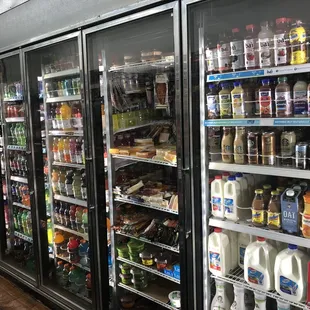 Dairy products, meats, coffee, and salsa &amp; guacamole