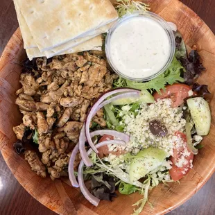 Chicken shawarma plate