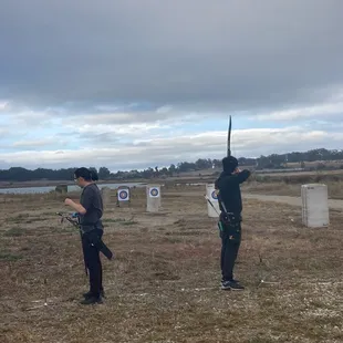 Archery range. 10-60 yard targets