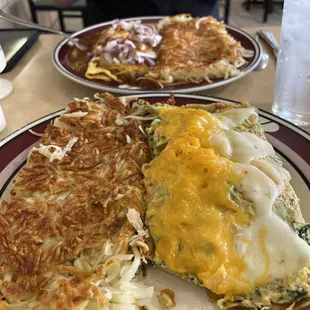 Veggie Omelette &amp; Chili Omelette