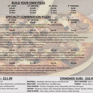 Current Menu Side A