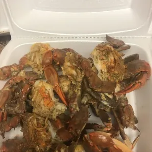 Garlic Butter Crab Tray BEFORE i put the butter on it