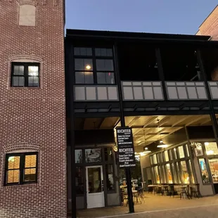 the outside of the building