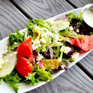 Half mixed greens