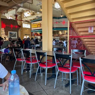 the interior of a restaurant