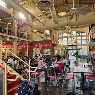 the interior of the restaurant