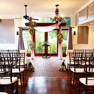 Ceremony inside the Carriage House