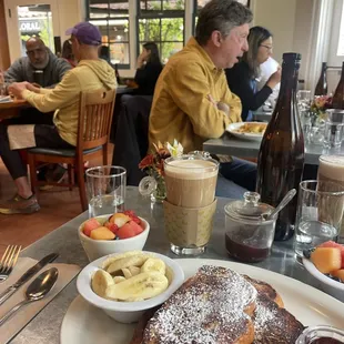Erica 's French Toast with a side of banana