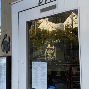 a reflection in the window