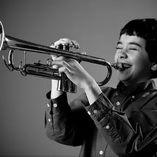 Trumpet is fun! But you can't play when laughing!