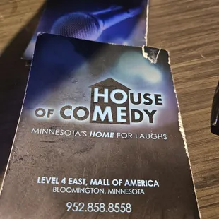 a ticket for the show