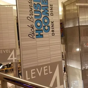 people walking down a staircase