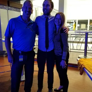 My wife and I with Taylor Williamson, the runner up from America's Got Talent last year.