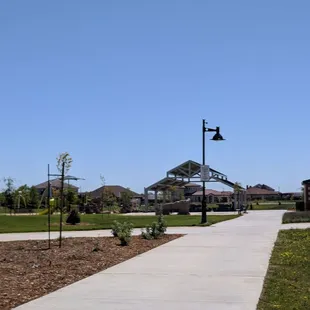 Cool new park, fun "rocks" to climb on and aneat zipline