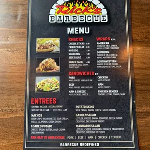 Menu front