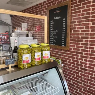 Prepared foods and their menu of sandwiches  (4/3/2021)