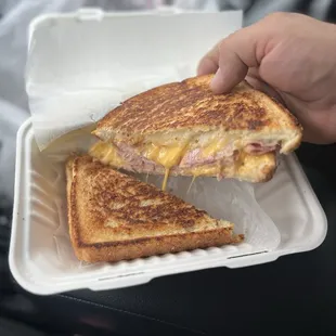 Grilled ham and cheese