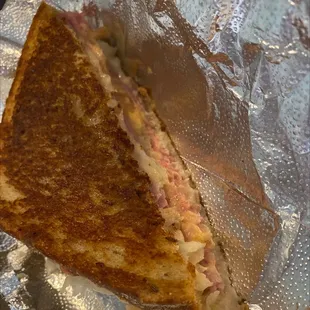 The other half of my Rueben (I ate the first half so quick I didn't get a picture). It's so tasty!