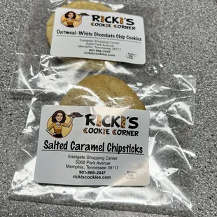 Salted Caramel Chipstick and Oatmeal White Chocolate Chip Cookie