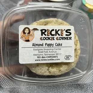 Almond Poppy Cake