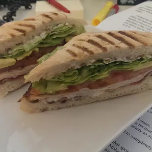 TBA (turkey bacon avocado) on cibata