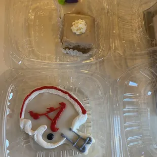 Petit fours and sugar cookie