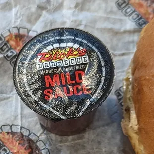 Their mild BBQ sauce - delicious