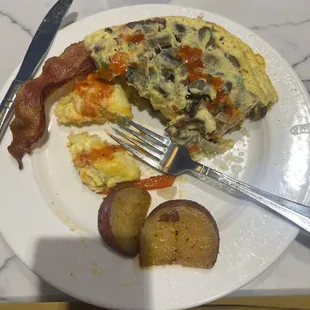 Western omelette from the brunch Buffett