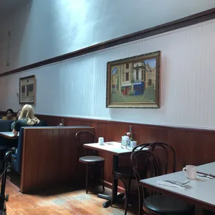 the interior of the restaurant