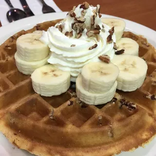 Banana Pecan Waffle