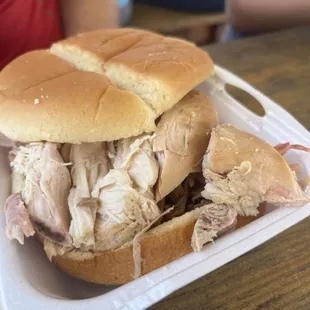Smoked chicken sandwich
