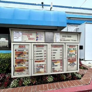 Menu as of June 2023.