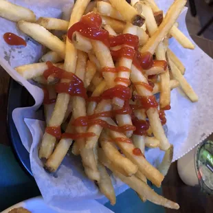 Fries that came with the 2 piece cod dinner..