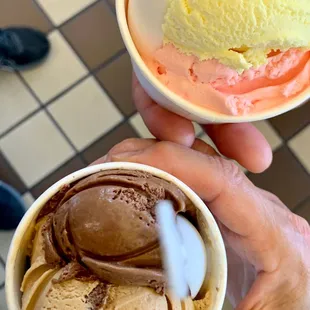 Swiss Mocha and Mocha Almond Fudge, Saffron Pistachio and Rose