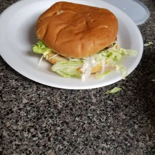 1 cheese burger this sucks looks so sad and ugly never ordered one b4