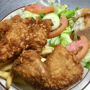 Fry chicken dinner