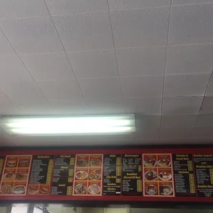 Rick&apos;s new menu as of January 2018. Note: new prices and breakfast is served all day.