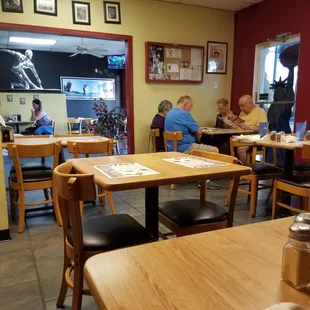 Inside on a Friday Evening.