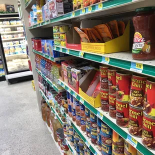 a variety of food items