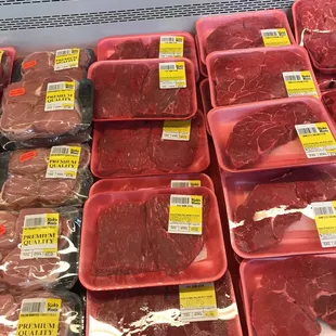 a display of beef