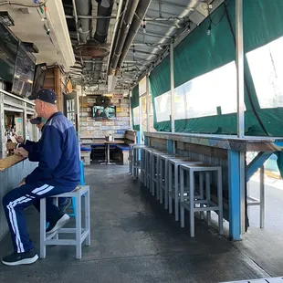 Covered and heated outdoor seating